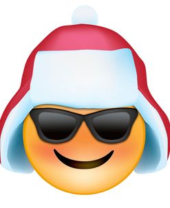 Emoji Sun Glasses Trapper hat