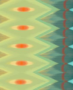 Windy Rug Pattern in Greens