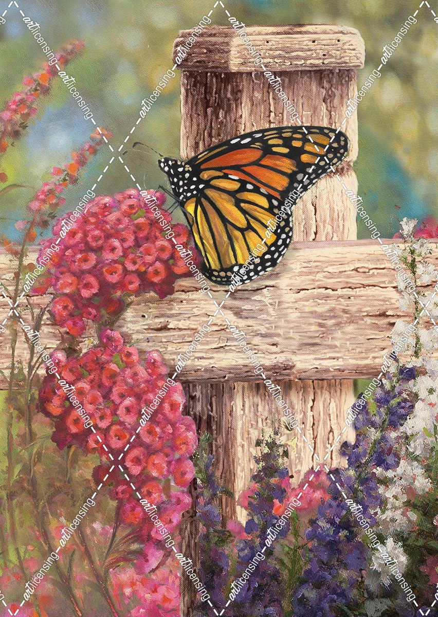 Butterfly and Fence Cross