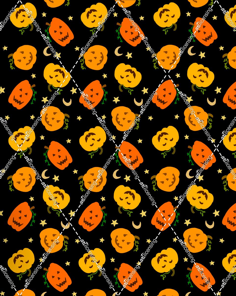 Jack O Lanterns Moon Pattern