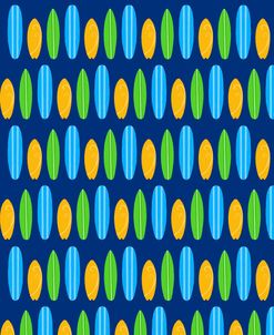 Surfboards Blue Pattern