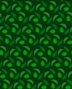 Tropical Leaves Green Pattern