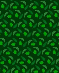 Tropical Leaves Green Pattern