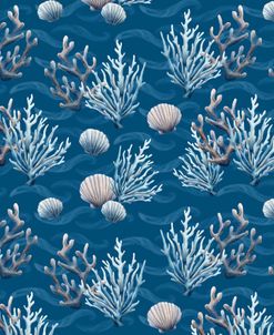 Coral Blue Pattern