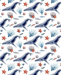 Whale Fish Pattern