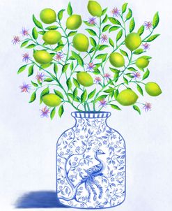 Lime Bird Chinoiserie