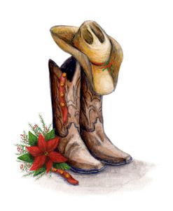 Cowboy Hat And Boots Christmas