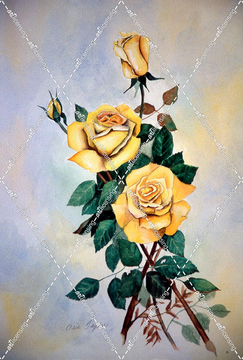 Yellow Roses Sprig