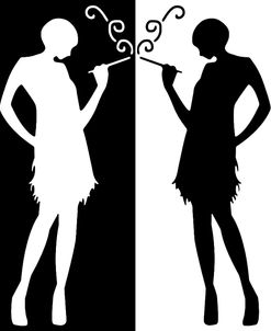 Black and White Flappers 1