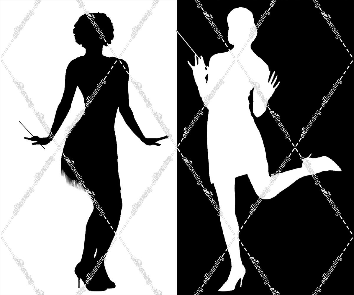 Black and White Flappers 2