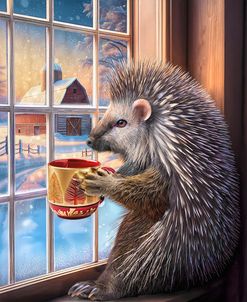 A Porcupine and His Coffee
