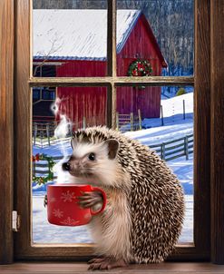 A Hedgehog And His Coffee