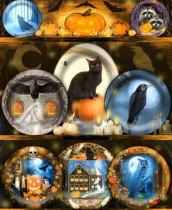 Spooky Halloween Plates