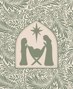 Green Nativity Silhouette