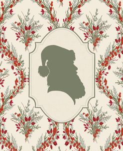 Green Santa Silhouette