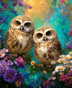 Flowers and Owls