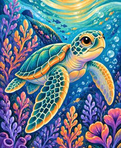Turtle in the Sea