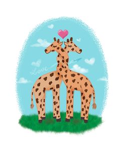 Giraffes In Love