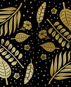 Tropical Leaf Pattern Gold