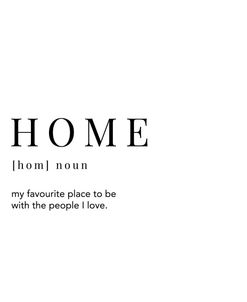 Home Definiton