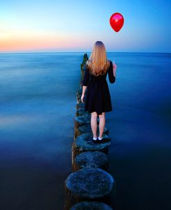 A Girl And Red Balloon