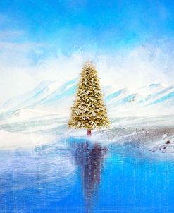 Winter And Christmas Tree