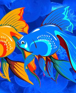 Blue And Orange Fish