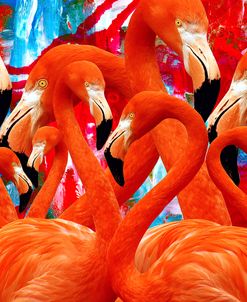 Red Flamingo Family