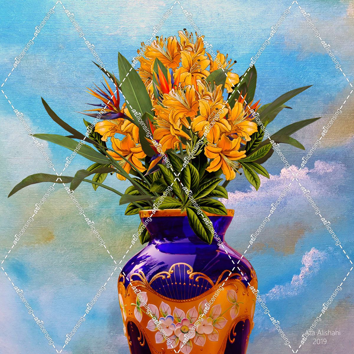 Colorful Vase Flower