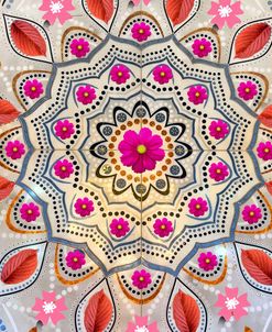 Tile Mandala with Flowers