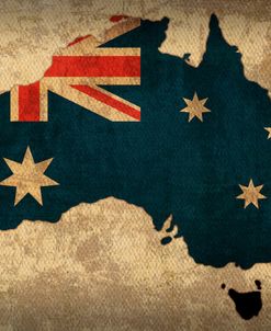 Australia Country Flag Map