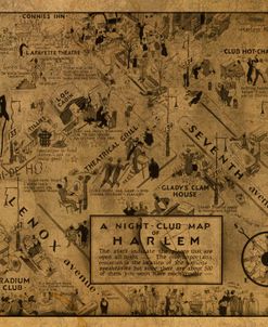 Harlem Night Clubs Map 1932
