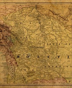 Map of Bolivia 1892