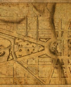 Map of Capitol Grounds DC 1815