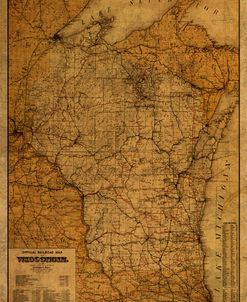 Map of Wisconsin 1900