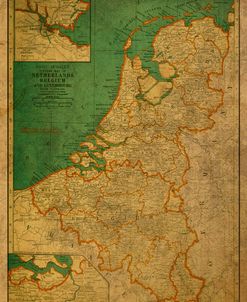 Nethlands Belgium Map 1940