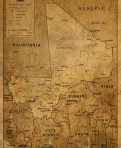 Old Map Of Mali