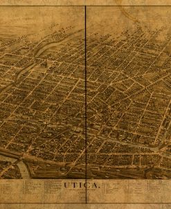 Utica New York 1873 Birdseye