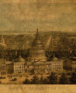 Washington DC Birdseye 1871