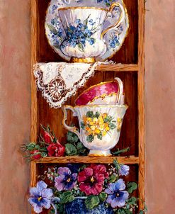 3772 Porcelain and Pansies