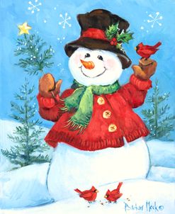 39181 Red Coat Snowman