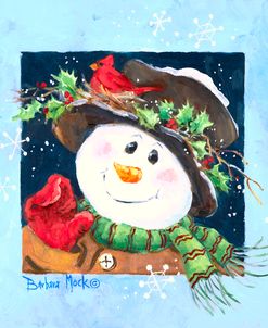 39185 Holly Hat Snowman
