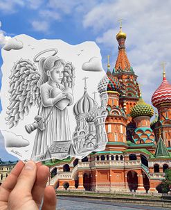 Pencil Vs Camera – Angel at St Basil Cathedral