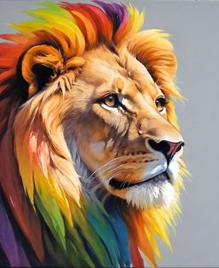 Majestic Colorful Lion 2