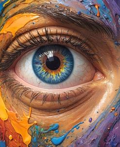 Paint Tears – Acrylic Paint in the Eye 8