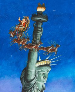 Santa Visits Lady Liberty
