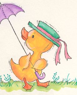 Chick With Umbrella