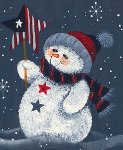 Snowman Holding A Star