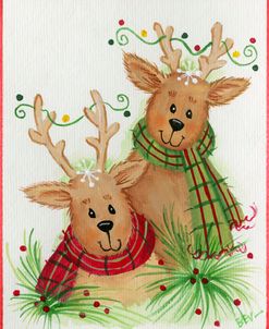 Raindeers With Scarves