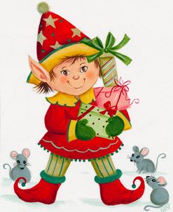 Elf With 3 Mice